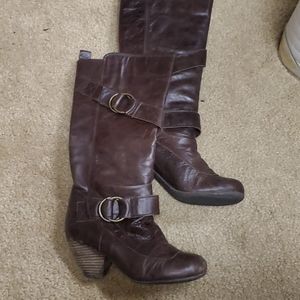 Kareen brown leather boots